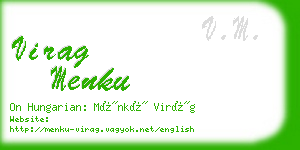 virag menku business card